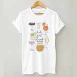 Hot Girl Drinks Graphic Tee